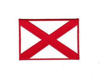 Alabama State Flag Patch Custom Made!