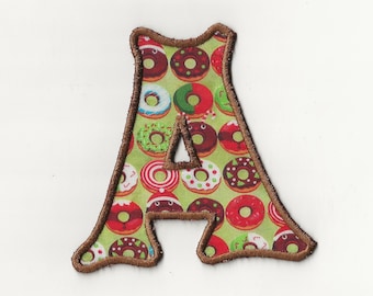 Christmas Donut Letter! 4" any letter Custom Made!