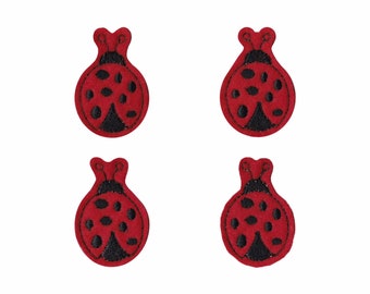 Ladybug Felties! Custom Color, Set of 4!