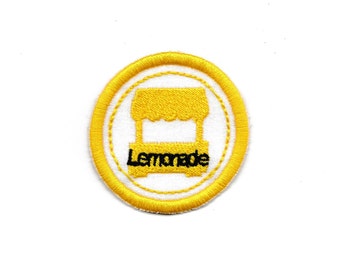 2" Lemonade Stand Merit Badge, Patch! Any Color combo! Custom Made!
