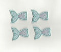 Mermaid Tail Felties! Custom Color, Set of 4!