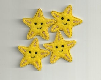 Starfish Felties! Uncut Sheet! Custom Made