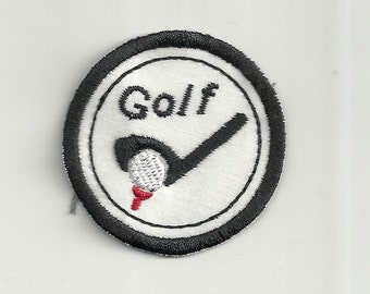 2" Golf Merit Badge, Patch! Any Color combo! Custom Made!