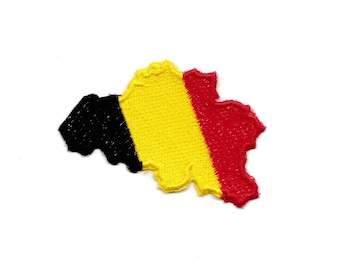 Belgium Flag Patch! 2.5 and 4 inch F37