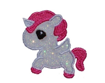 Unicorn little 2 inch Pretty Pony Horse No Mess Brilliant Glitter PN59