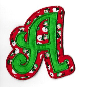 Curlz Christmas Letter Patch! ¡Hecho a medida! LET6