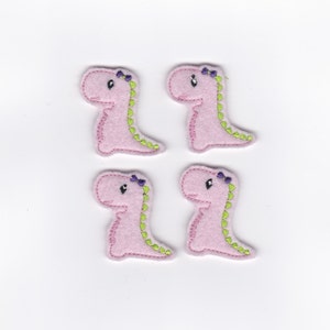 2&quot; Girly Dinosaur Felties, Set of 4!
