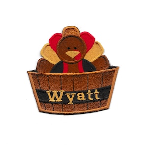 Your Name on a Turkey Barrel, Patch! Custom Made!