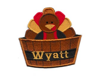 Your Name on a Turkey Barrel, Patch! Custom Made!