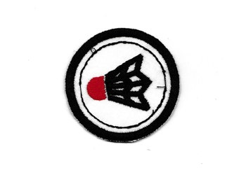 2" Badminton Merit Badge, Patch! Any Color combo! Custom Made!
