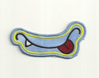 4" Grinning Monster Mouth Patch! Any Color! Custom Made!
