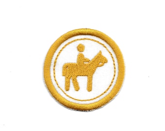 2" Trail Riding Merit Badge, Patch! Any Color combo! Custom Made!
