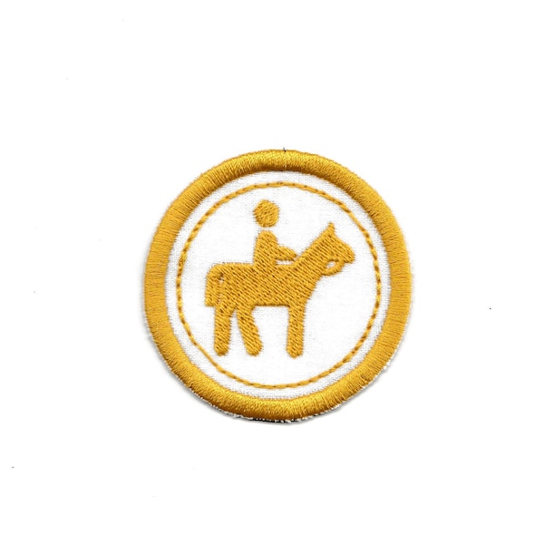 2" Trail Riding Merit Badge, Patch! Any Color combo! Custom Made!