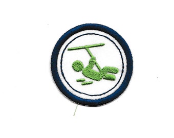 2" Zip Line Merit Badge, Patch! Any Color combo! Custom Made!