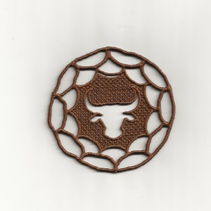 4" Longhorn Lace Verfraaiing/Sun Catcher/Dream Catcher! Op maat gemaakte kleur!