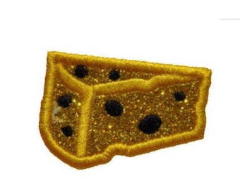 Cheese Tiny Cheesehead  Iron On Brilliant NO MESS glitter PN104