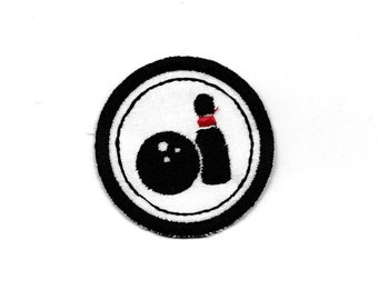 2" Bowling Merit Badge, Patch! Any Color combo! Custom Made!