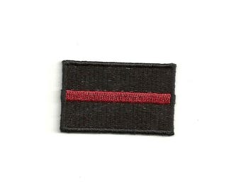 4" Thin Red Line, Fire Rescue Patch! Custom Made!