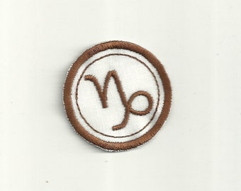 Zodiac Capricorn Merit Badge, Patch! Any Color Combo, Custom Made!