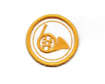 2" French Horn Merit Badge, Patch! Any Color combo! Custom Made!