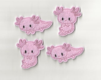 2" Axolotl Felties, Set of 4!