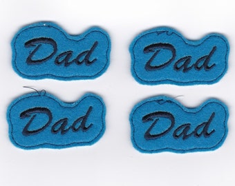 2” Dad Felties, set of 4 Custom!