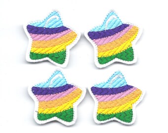 Rainbow Star Felties! Set of 4!