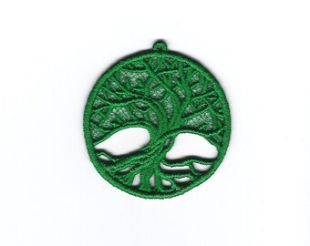 2.5" Lace Tree of Life Pendant, Custom Color!