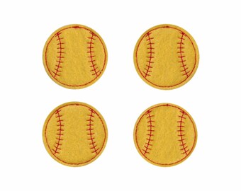 Softball Felties! Set of 4!