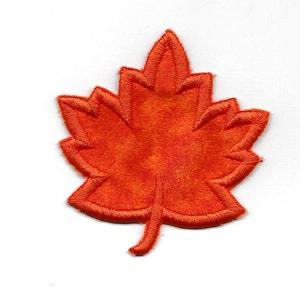 3" Herbst Ahorn Blatt Patch! Custom Made, jede Farbe! AP125