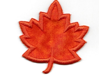 3" Fall Maple Leaf Patch! Custom Made, any color! AP125
