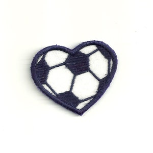 Soccer Ball Heart Patch! Custom Made! AP89