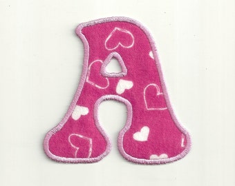 Valentine's Heart Letter Patch! Custom Made!
