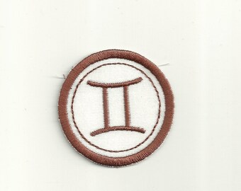 Zodiaque Gémeaux Merit Badge, Patch ! N’importe quelle combinaison de couleurs, fait sur mesure !