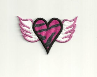 Winged Heart Patch! Custom Made!