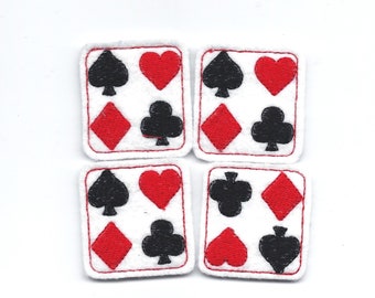 Playing Cards Felties! Custom Color, Set of 4!