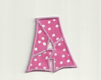 Polka Dot Letter Patch, 4" Custom Made!