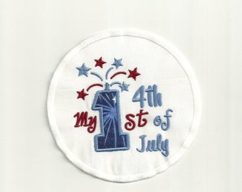 1st Fourth of July,Fireworks Patch! Custom Made!