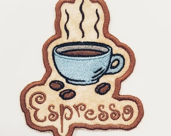 Espresso Cafe, Custom Made Patch!