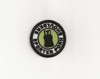 2" Sported Porn Shoulders Merit Badge, Patch! Any Color combo! Custom Made!