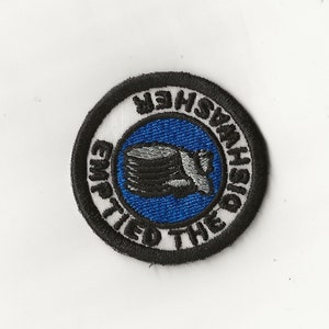 2" Entleert die Spülmaschine Verdienst Abzeichen, Patch! Jede Farbkombination! Nach Maß!