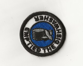 2" Emptied the Dishwasher Merit Badge, Patch! Any Color combo! Custom Made!