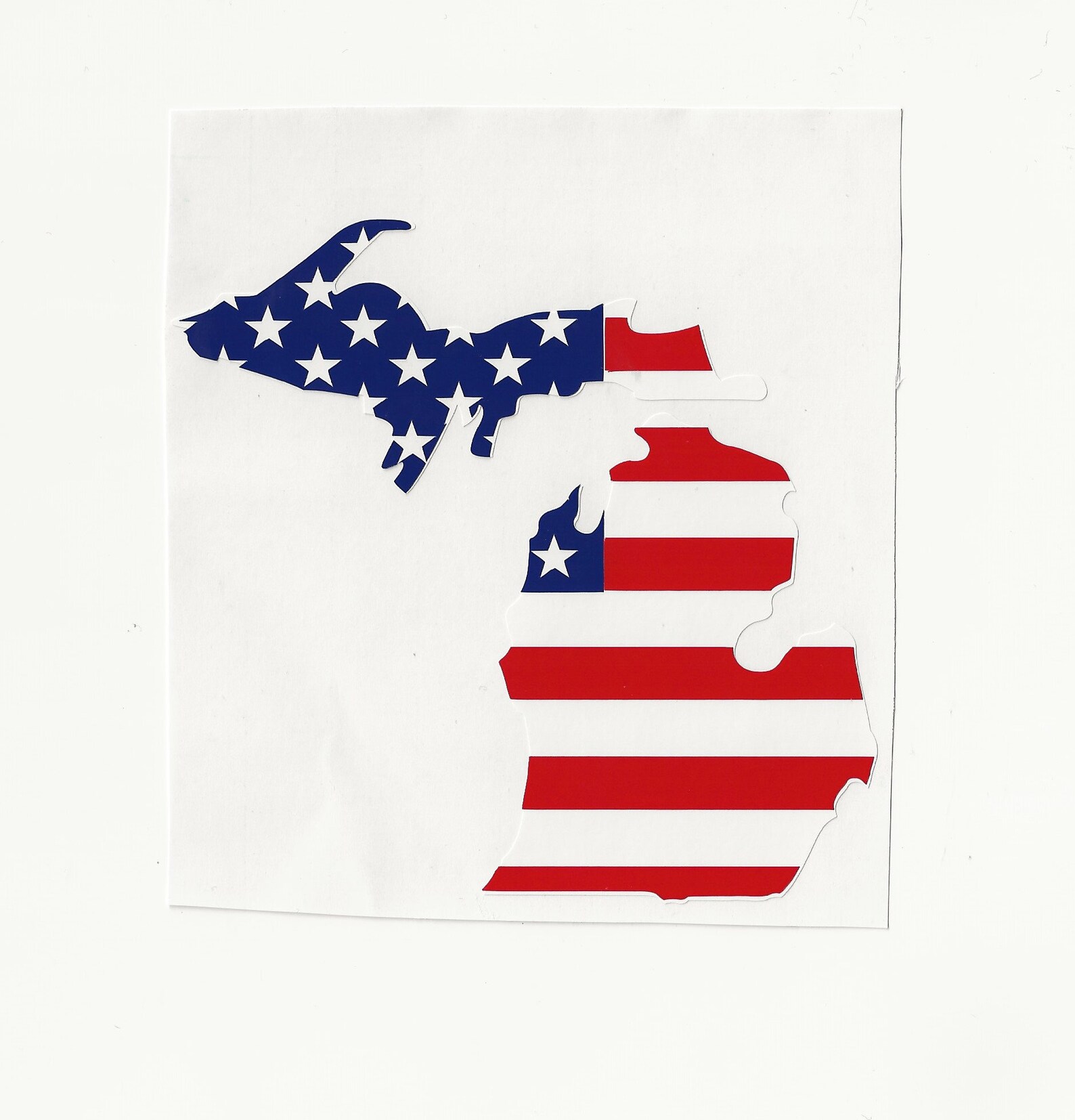 Michigan American Flag, Vinyl Decal Multiple Sizes Custom Made - Etsy