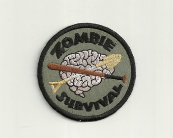 Zombie Survival Merit Badge, Patch! Custom Made!