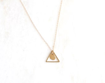 TOGETHER adoption necklace. triangle necklace. mother's day. baby shower. 1 samuel 1:27 for this child I have prayed