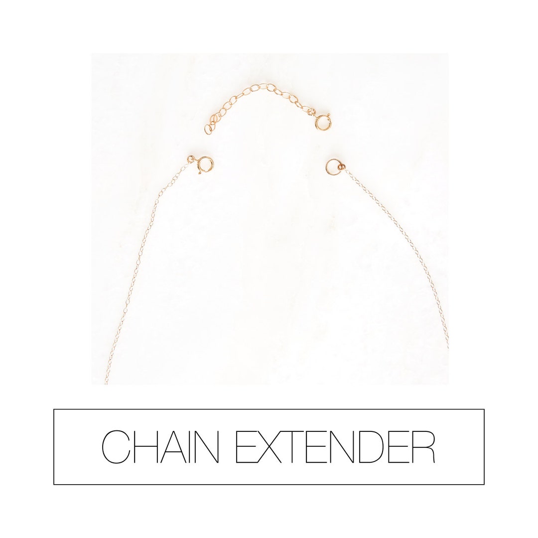 EXTENDER 23 Silver Chain Extender. Gold Chain Extender. Necklace