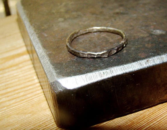 Forged Blacksmith Mens Everyday Ring | Etsy