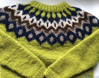 Icelandic sweater, lopapeysa, children sweater