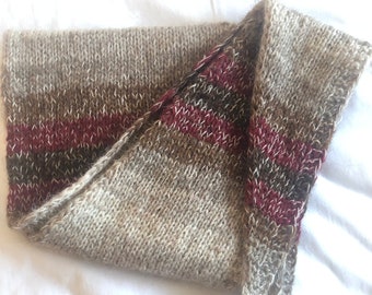 Isländische Wolle und Einband Schal, warmer und bunter Schal