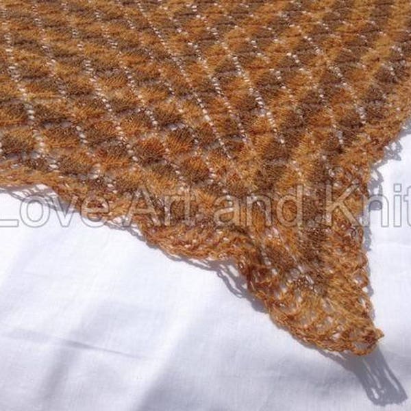 lace knitted shawl, prayer shawl